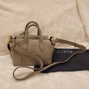 J. Crew Harper Mini Satchel in Italian Leather